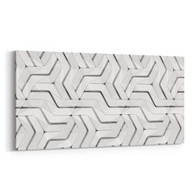 Olla 14953YD Geometrik Desen Görseli Yatay Dar 60x30 cm Kanvas Tablo