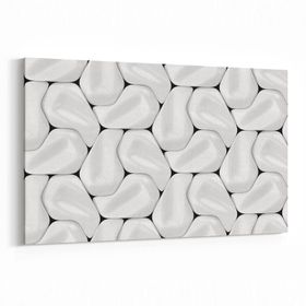 Olla 14955Y Geometrik Desen Görseli Yatay 30x20 cm Kanvas Tablo