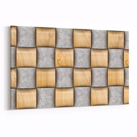 Olla 14957Y Geometrik Desen Görseli Yatay 30x20 cm Kanvas Tablo