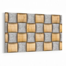 Olla 14957Y Geometrik Desen Görseli Yatay 30x20 cm Kanvas Tablo