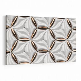 Olla 14959Y Geometrik Desen Görseli Yatay 30x20 cm Kanvas Tablo
