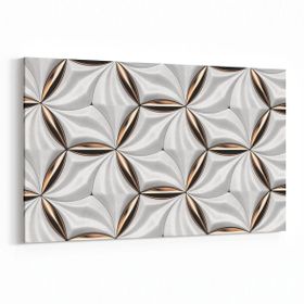 Olla 14959Y Geometrik Desen Görseli Yatay 30x20 cm Kanvas Tablo