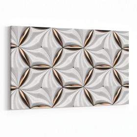 Olla 14959Y Geometrik Desen Görseli Yatay 30x20 cm Kanvas Tablo