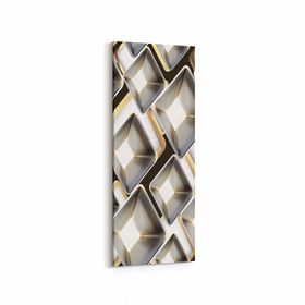 Olla 14961DI Geometrik Desen Görseli Dikey İnce 30x90 cm Kanvas Tablo