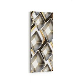 Olla 14961DI Geometrik Desen Görseli Dikey İnce 30x90 cm Kanvas Tablo