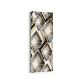 Olla 14961DI Geometrik Desen Görseli Dikey İnce 30x90 cm Kanvas Tablo