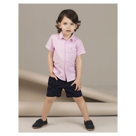 Ollie&Olla Pink Dokuma Erkek Çocuk Gömlek