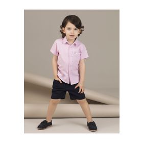 Ollie&Olla Pink Dokuma Erkek Çocuk Gömlek