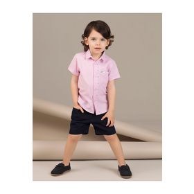 Ollie&Olla Pink Dokuma Erkek Çocuk Gömlek