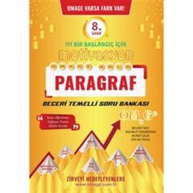 Omage Yayınları - 8. Sınıf Omage Motivasyon Paragraf Soru Bankası