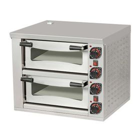Omake FPZ01.E21 Elektrikli 72x72 cm 2 Katlı Elektrikli Pizza Fırını