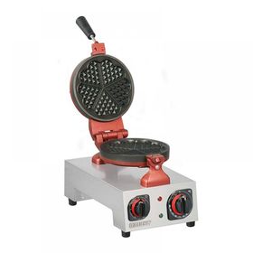 Omake WFL01.E12 Z5F Zamanlayıcılı Çiçek Model Gri Kırmızı Tekli Elektrikli Waffle Makinesi