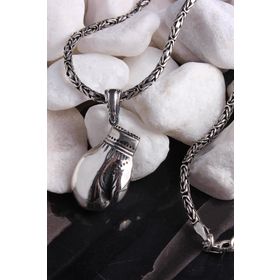 Omar Silver 547812356 Gümüş Kolye