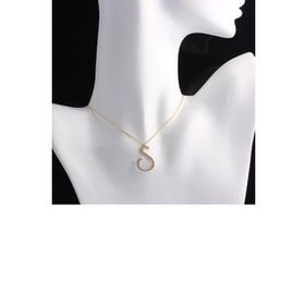Omar Silver Büyük Boy S Harf Zirkon Taşlı Gold Altın Kaplama Kadın 925 Ayar Gümüş Kolye