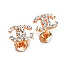 Omar Silver CC Zirkon Taşlı Rose 925 Ayar Gümüş Küpe
