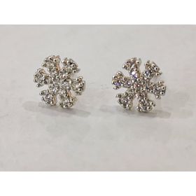 Omar Silver Kar Tanesi Zirkon Taşlı 925 Ayar Gümüş Küpe