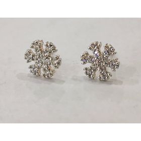 Omar Silver Kar Tanesi Zirkon Taşlı 925 Ayar Gümüş Küpe