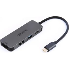 Omars 4 Port USB-C Hub 4K HDMI Video Transferi USB 3.1 PD USB-A ve Type-C Hub Çoklayıcı Adaptör