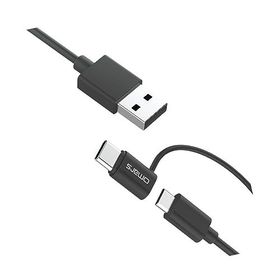 Omars İkisi Bir Arada Type-C Micro USB Şarj ve 1.2 mt Data Kablosu