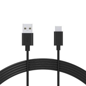 Omars Siyah USB Type-C 3A Şarj ve Data Kablosu
