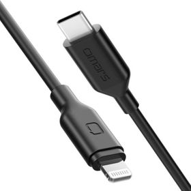 Omars Type-C iPhone Siyah 1 mt MFI Lightning PD Hızlı Şarj Kablosu