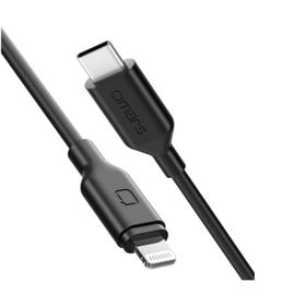 Omars Type-C iPhone Siyah 1 mt MFI Lightning PD Hızlı Şarj Kablosu