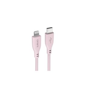 Omars Usb-C To Mfı Lightning iPhone Silikon Pd Pembe Hızlı Şarj Kablosu