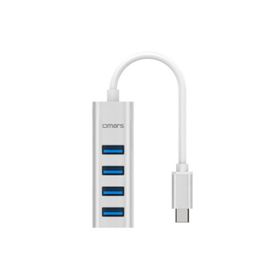 Omars USB Type-C 5 Gbps 4 Portlu USB 3.0 Hub Çoklayıcı