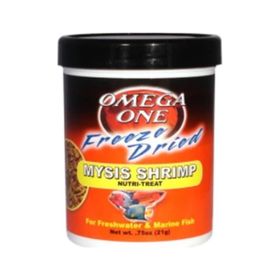 Omega One 490 ml 43 gr Freeze Dried Mysis Shrimp Balık Yemi