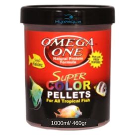 Omega One Super Color Small Pellets 1000 ml 460 gr Balık Yemi