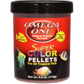 Omega One Super Color Small Pellets 1000 ml 460 gr Balık Yemi