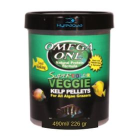 Omega One - Super Color Veggie Kelp Small Pellets 490 ml 226 gr Balık Yemi