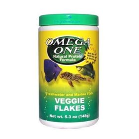 Omega One Veggie Flakes 1000 ml 148 gr Balık Yemi