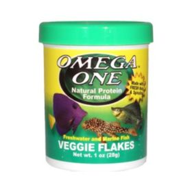 Omega One Veggie Flakes 1000 ml 148 gr Balık Yemi