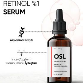 Omega Skin Lab Retinol 1 30 ml Yaşlanma Karşıtı ve Aydınlatıcı Serum