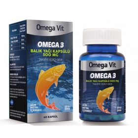 Omega Vit 1000 mg 60 Kapsül Takviye Edici Gıda