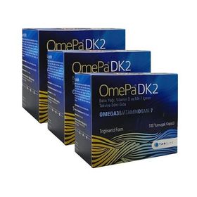 OmePa DK2 Omega 3 Vitamin D MK-7 3x100 Kapsül