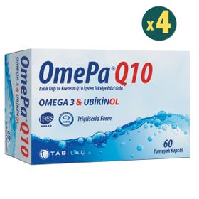 OmePa Q10 Omega 3 Ubiquinol 4x30 Kapsül