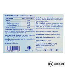 OmePa Q10 Omega 3 Ubiquinol 60 Kapsül