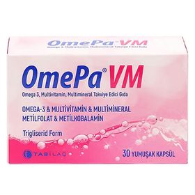 OmePa VM Omega 3 Multivitamin Multimineral 30 Kapsül