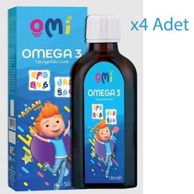 Omi Omega-3 4x150 ml Şurup Balık Yağı