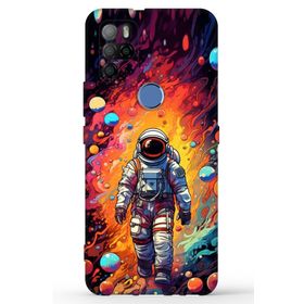 Omix X300 Astronot Baskılı Uyumlu Silikon Kılıf