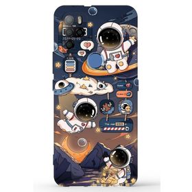 Omix X300 Astronot Baskılı Uyumlu Silikon Kılıf