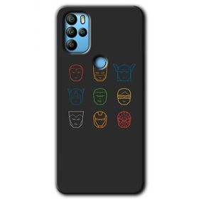 Omix X300 Avengers Minimalism Baskılı Uyumlu Silikon Kılıf