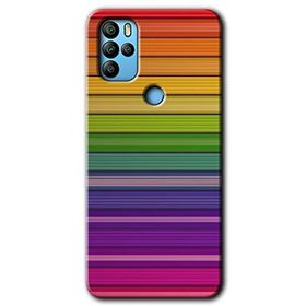 Omix X300 Colorful Lines Baskılı Uyumlu Silikon Kılıf