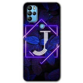 Omix X300 Dark Neon Yaprak J Harfi Baskılı Uyumlu Silikon Kılıf