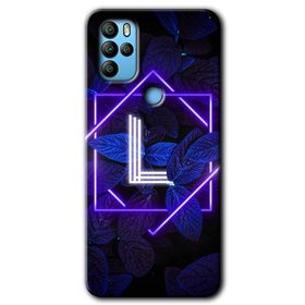 Omix X300 Dark Neon Yaprak L Harfi Baskılı Uyumlu Silikon Kılıf