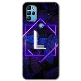 Omix X300 Dark Neon Yaprak L Harfi Baskılı Uyumlu Silikon Kılıf