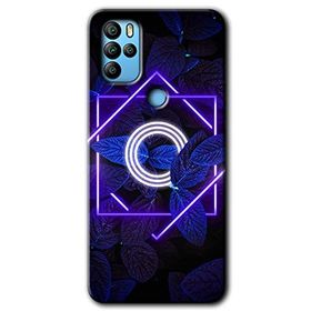 Omix X300 Dark Neon Yaprak O Harfi Baskılı Uyumlu Silikon Kılıf