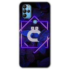 Omix X300 Dark Neon Yaprak O Harfi Baskılı Uyumlu Silikon Kılıf